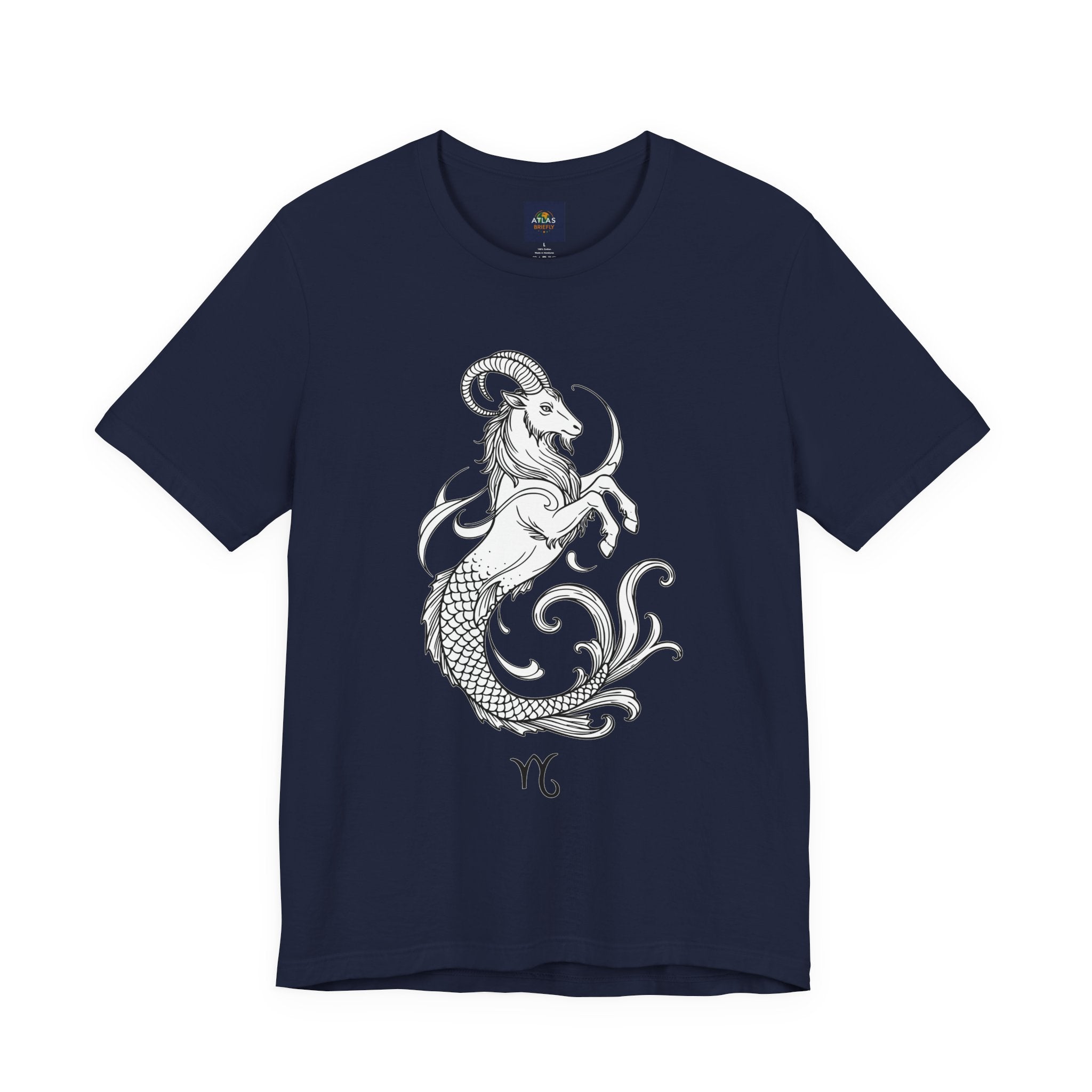 Capricorn Zodiac Tee - Unisex Minimalist Horoscope Shirt in Black and White