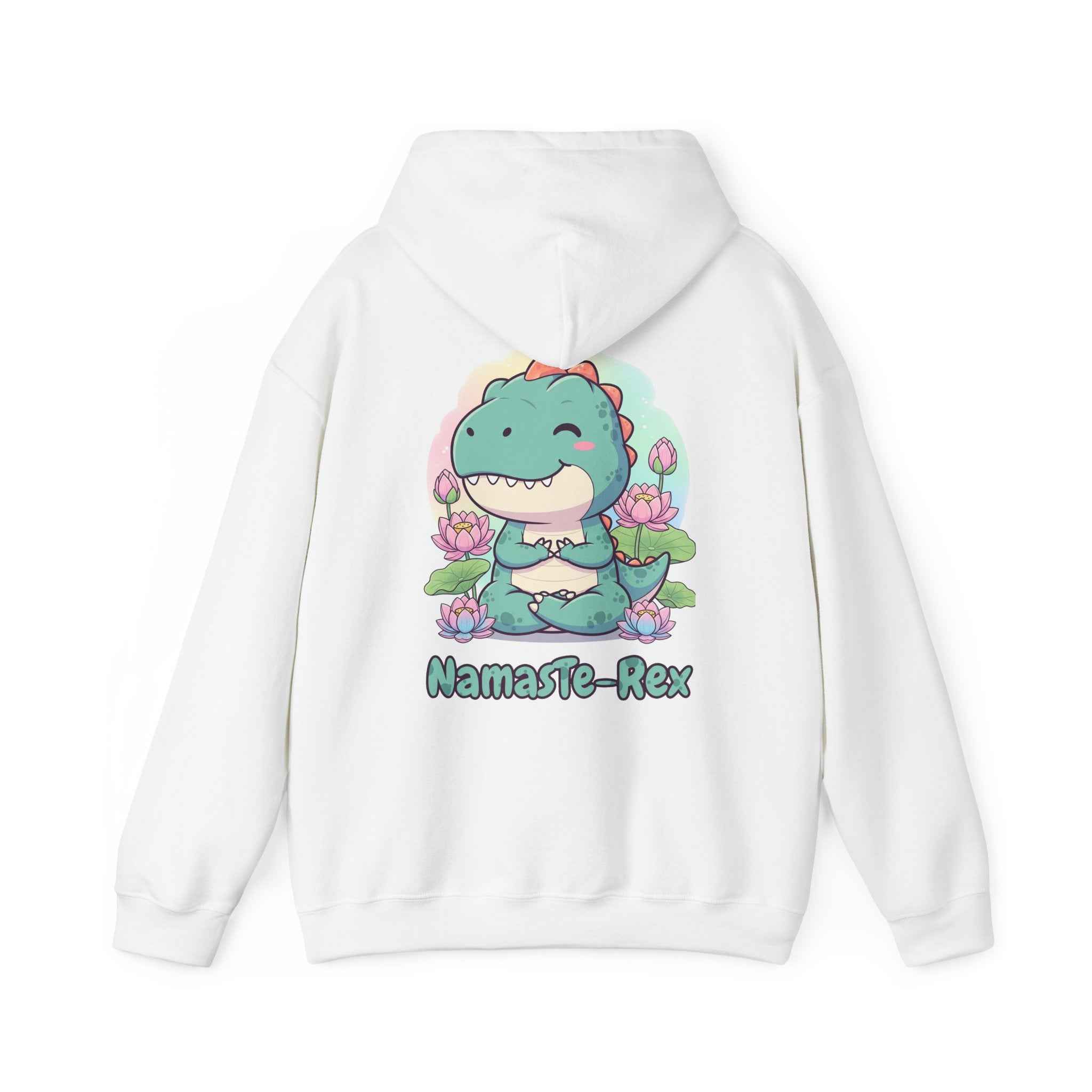 NamasTe-Rex Hoodie - Fun Yoga Dinosaur Sweatshirt for Comfort and Style - Atlas Briefly