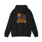 Spooky Season Halloween Hoodie - Haunted House Ghost Bat Design | Cozy Halloween Sweatshirt - Atlas Briefly