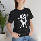 Gemini Zodiac Tee - Minimalistic Black and White Unisex Design