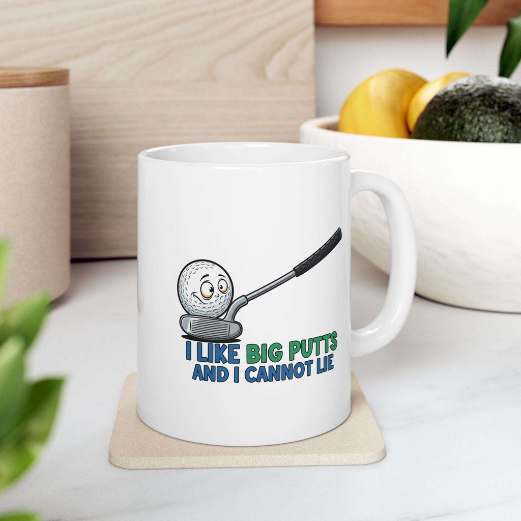 I Like Big Putts Golf Mug - Funny Golf Gift for Him | Hilarious Golfer Coffee Cup US Version - Atlas Briefly