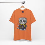 Hufflepurr Harry Potter T-Shirt - Funny Wizarding World Tee | Cute Potter Cat Gift - Atlas Briefly