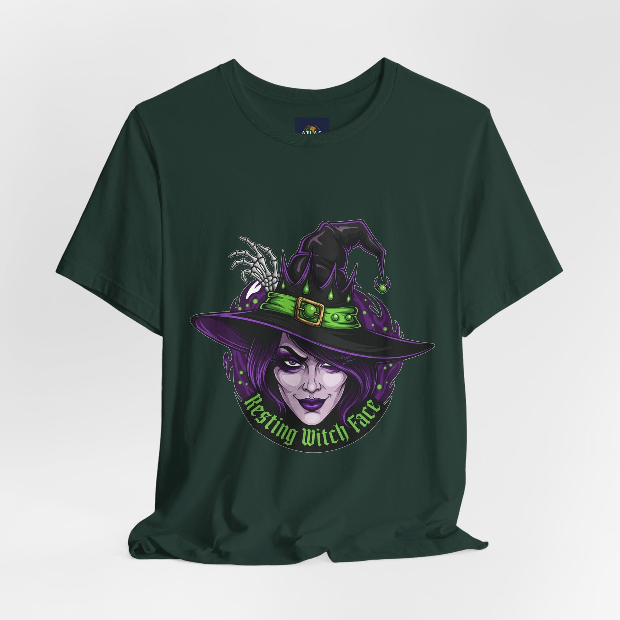Resting Witch Face Halloween T-Shirt - Funny Witch Tee for Women & Men | Halloween Graphic Shirt - Atlas Briefly