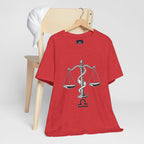 Libra Zodiac Tee - Stylish Unisex Minimalist Black and White Design