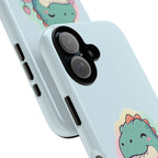 NamasTe-Rex Meditating Dinosaur Phone Case - Funny Yoga T-Rex Mobile Cover | Zen Tech Gift - Atlas Briefly