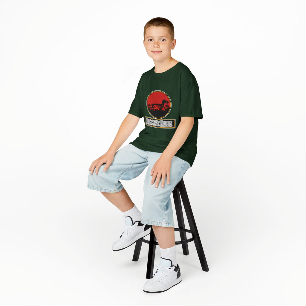 Kids Dachshund T-Shirt - Jurassic Bark Wiener Dog Tee