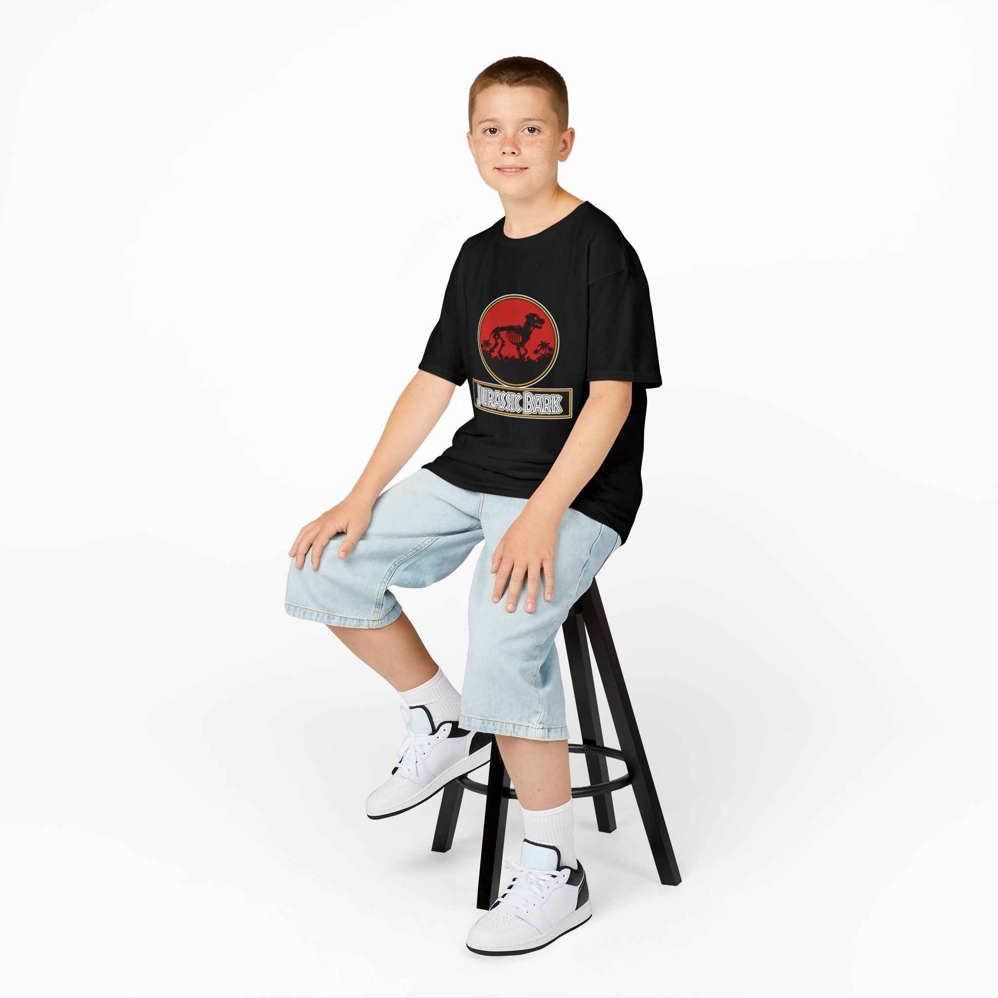 Kids Rottweiler T-Shirt - Jurassic Bark -  Perfect Dog Tee for Kids - Atlas Briefly