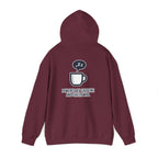 Powered by Caffeine and Sheer Will Hoodie - Funny Coffee Lover Sweatshirt | Minimalist Humor Gift - Atlas Briefly