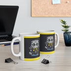 Harry Potter Hufflepuff Cat Mug - Adorable Wizard Kitty Coffee Cup | Ideal Potter Gift