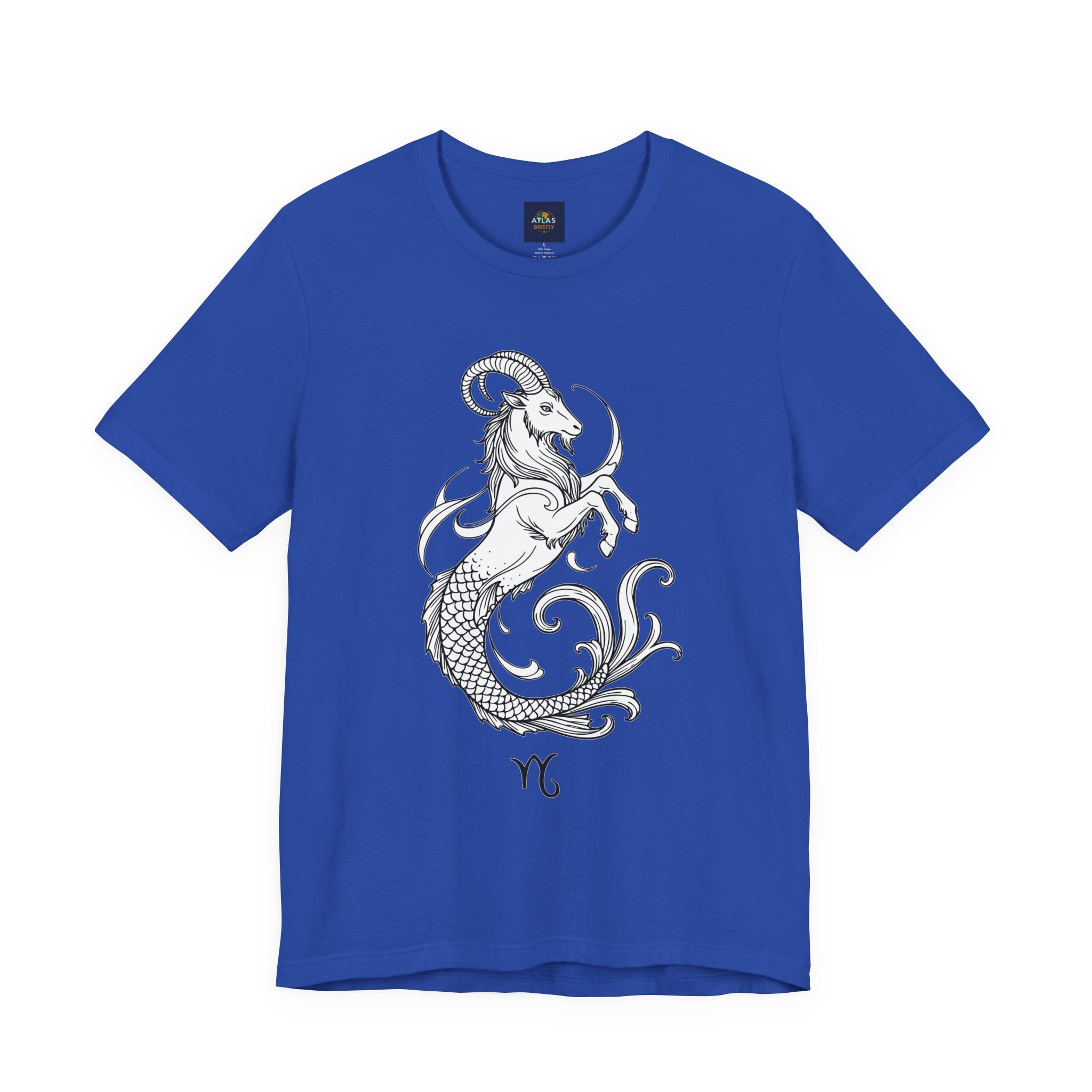 Capricorn Zodiac Tee - Unisex Minimalist Horoscope Shirt in Black and White