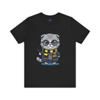 Hufflepurr Harry Potter T-Shirt - Funny Wizarding World Tee | Cute Potter Cat Gift - Atlas Briefly