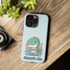NamasTe-Rex Meditating Dinosaur Phone Case - Funny Yoga T-Rex Mobile Cover | Zen Tech Gift - Atlas Briefly