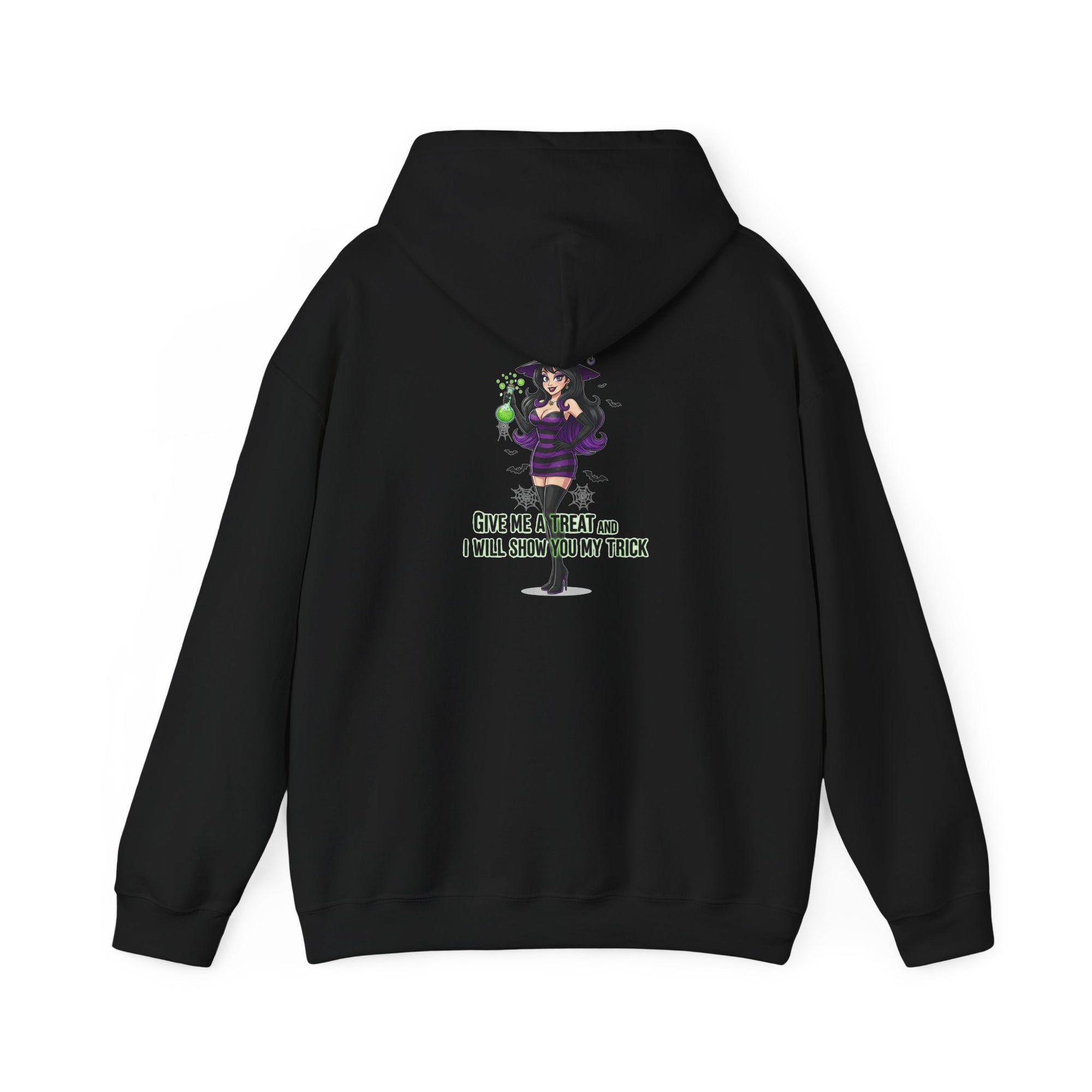 Sexy Witch Halloween Hoodie - Flirty Witch Costume Sweatshirt | Trick or Treat Halloween Apparel - Atlas Briefly