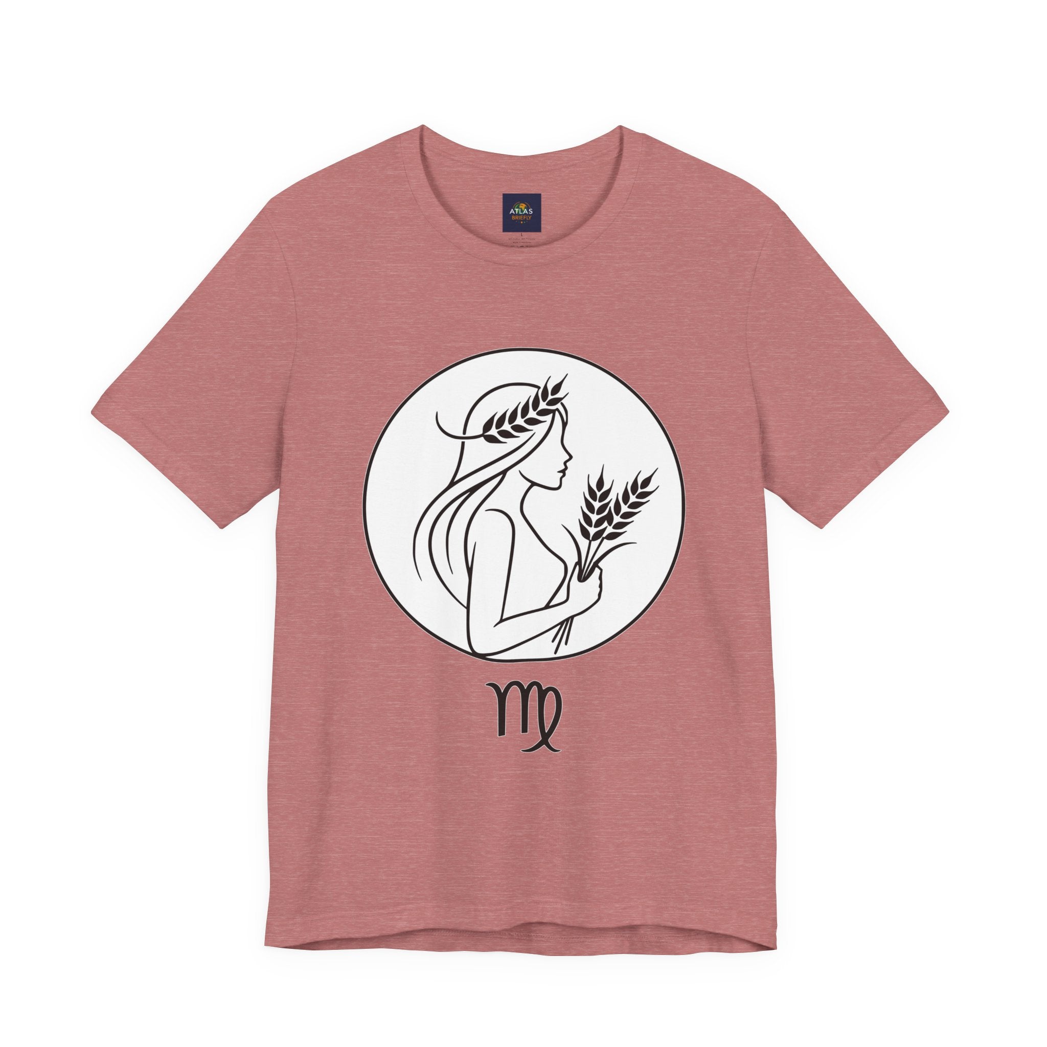 Virgo Zodiac Tee - Minimalist Black and White Unisex T-Shirt