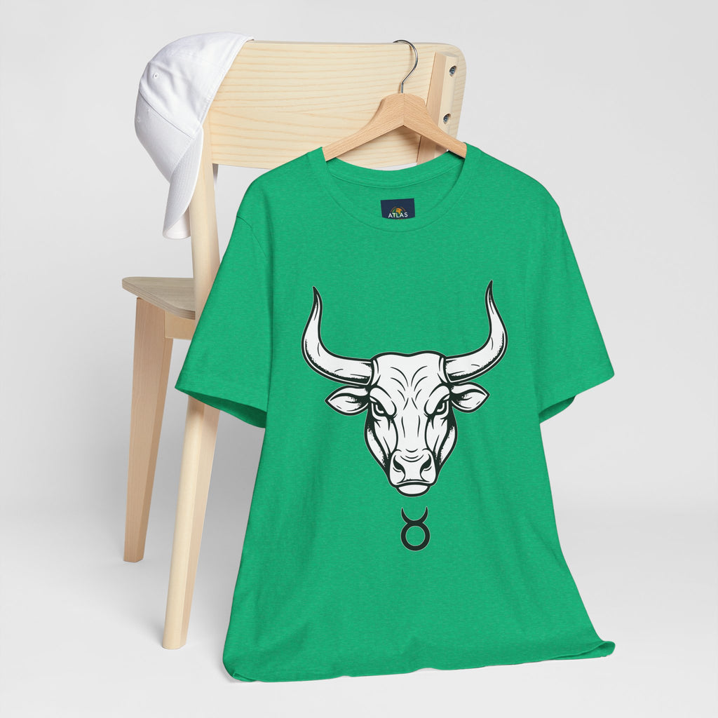 Taurus Zodiac T-Shirt - Minimalist Black and White Unisex T-Shirt