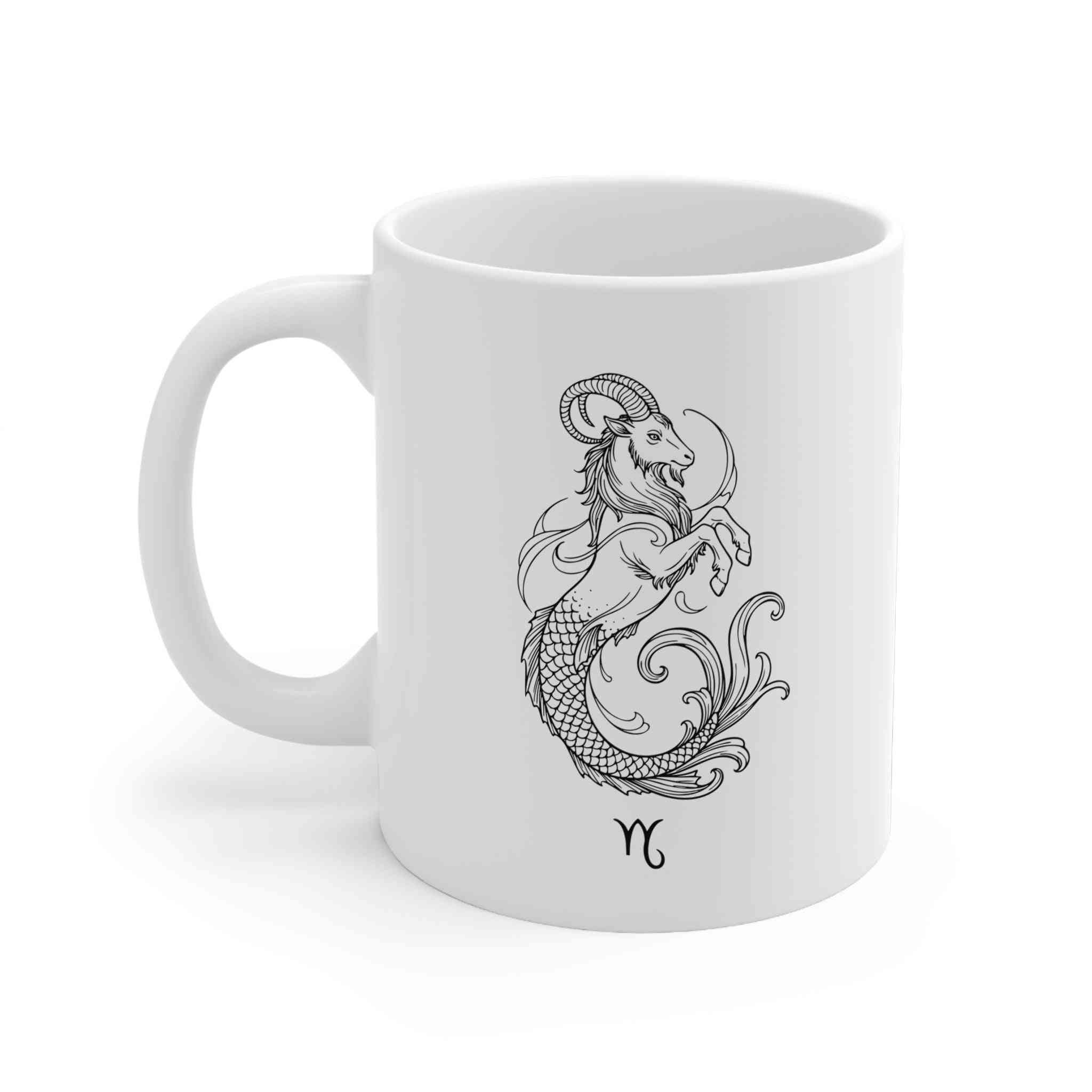 Zodiac Mug - Capricorn Minimalist Design Gift