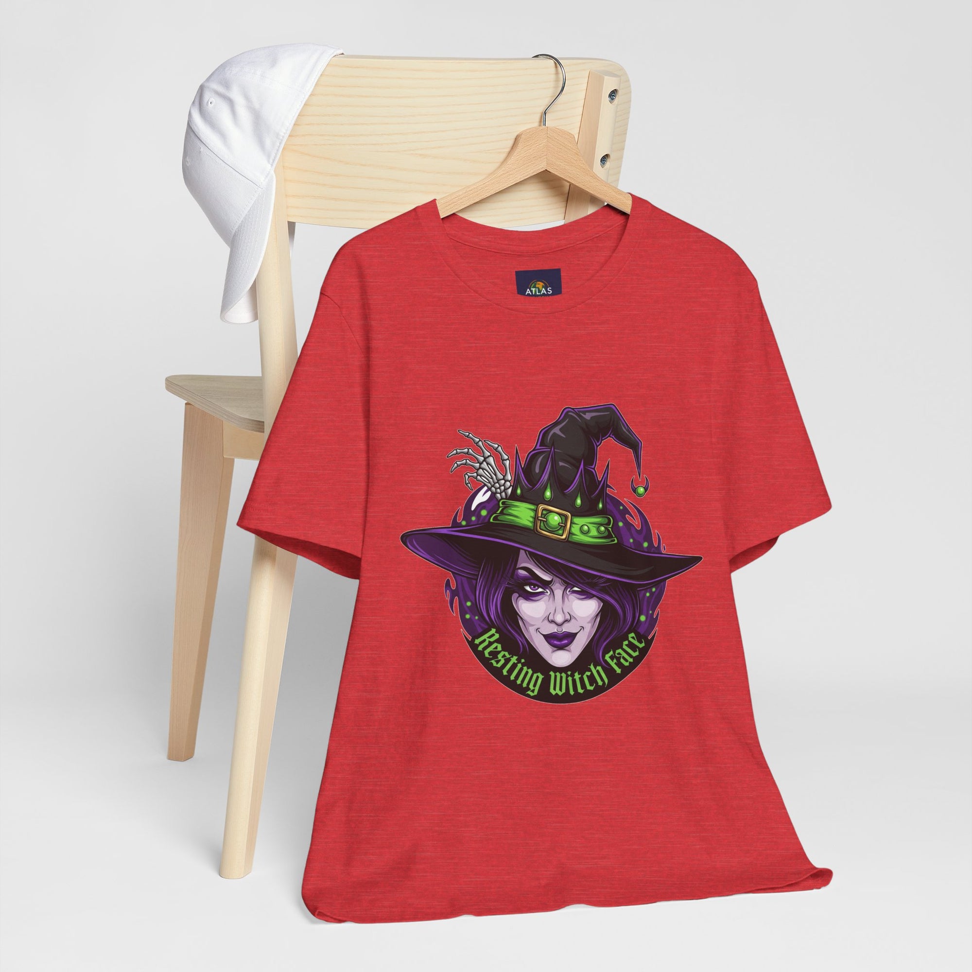 Resting Witch Face Halloween T-Shirt - Funny Witch Tee for Women & Men | Halloween Graphic Shirt - Atlas Briefly