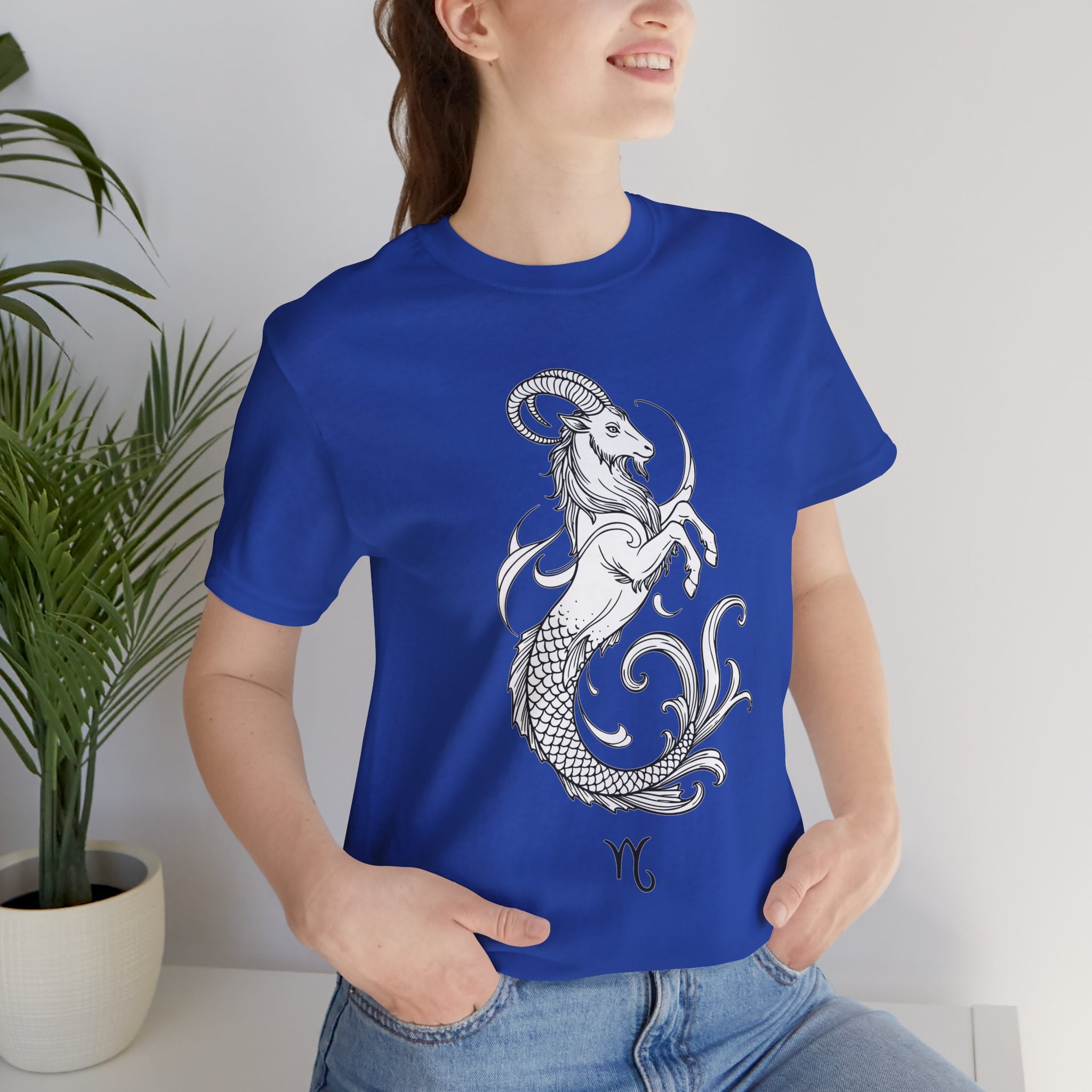 Capricorn Zodiac Tee - Unisex Minimalist Horoscope Shirt in Black and White