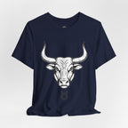 Taurus Zodiac T-Shirt - Minimalist Black and White Unisex T-Shirt