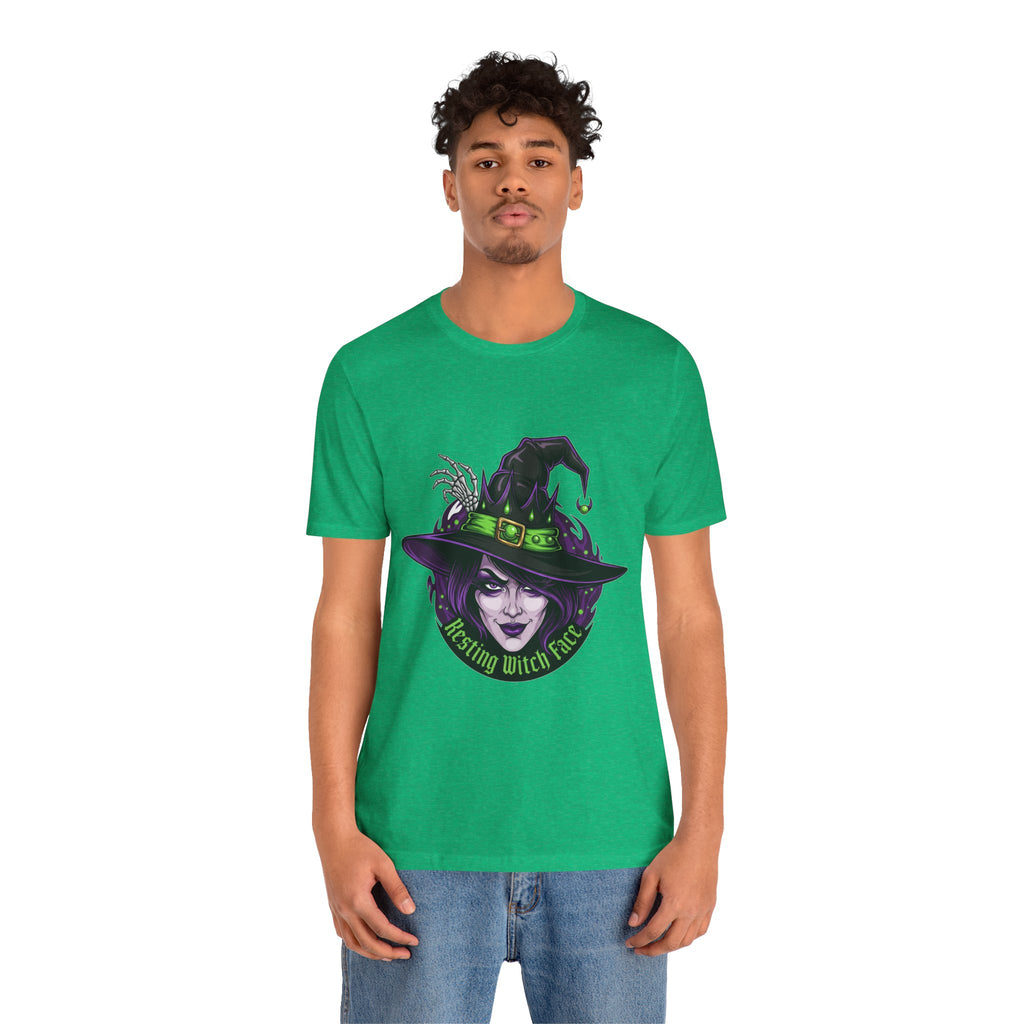 Resting Witch Face Halloween T-Shirt - Funny Witch Tee for Women & Men | Halloween Graphic Shirt - Atlas Briefly