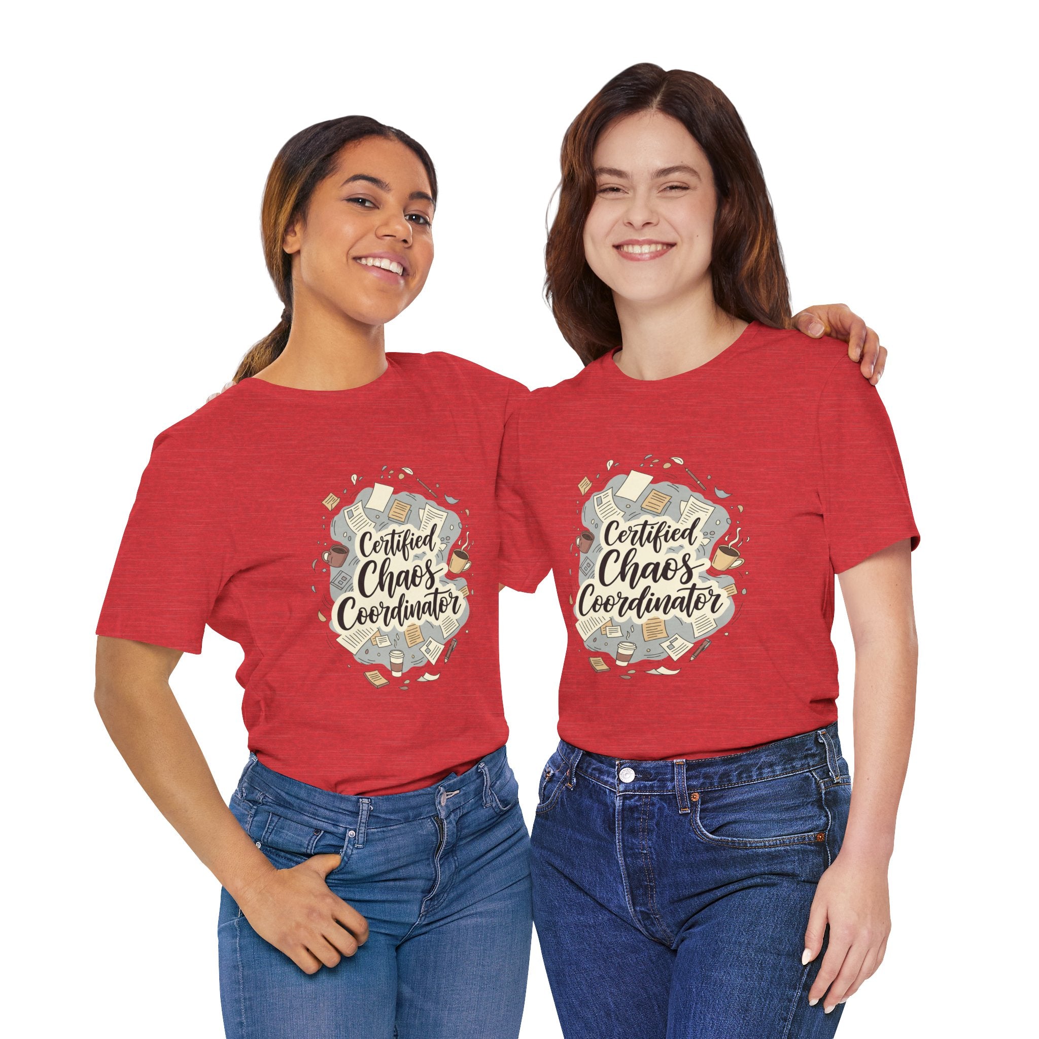 Certified Chaos Coordinator T-Shirt - Funny Mom Teacher Gift | Organized Chaos Tee - Atlas Briefly
