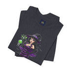 Sexy Witch Halloween T-Shirt - Flirty Witch Costume Tee | Trick or Treat Halloween Shirt - Atlas Briefly
