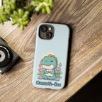 NamasTe-Rex Meditating Dinosaur Phone Case - Funny Yoga T-Rex Mobile Cover | Zen Tech Gift - Atlas Briefly
