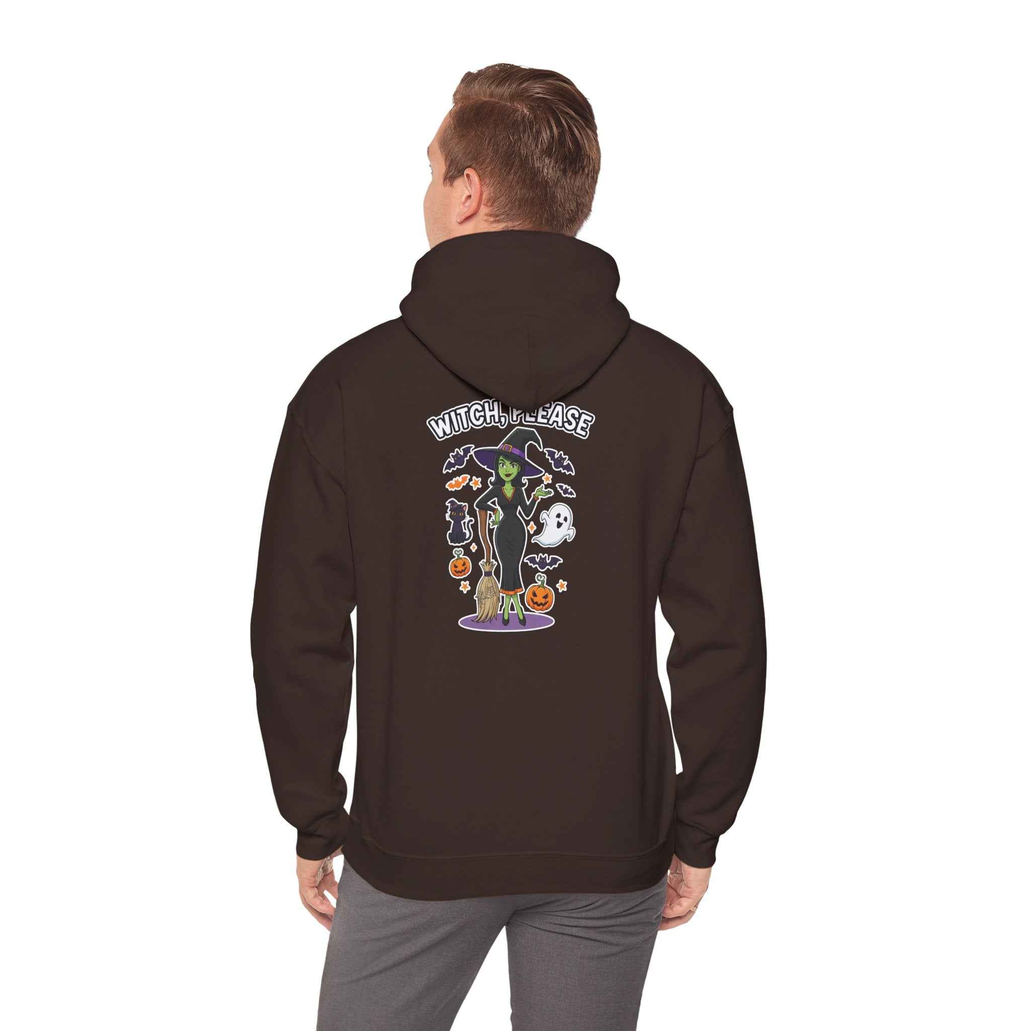 Witch Please Halloween Hoodie - Sassy Witch Sweatshirt for Spooky Season - Atlas Briefly