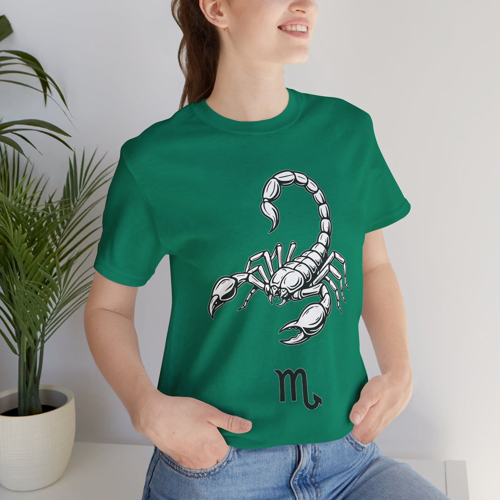 Scorpio Zodiac Tee - Unisex Minimalist Black and White Design