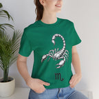 Scorpio Zodiac Tee - Unisex Minimalist Black and White Design