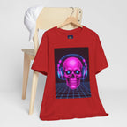 Neon Skull Synthwave Tee - Atlas Briefly