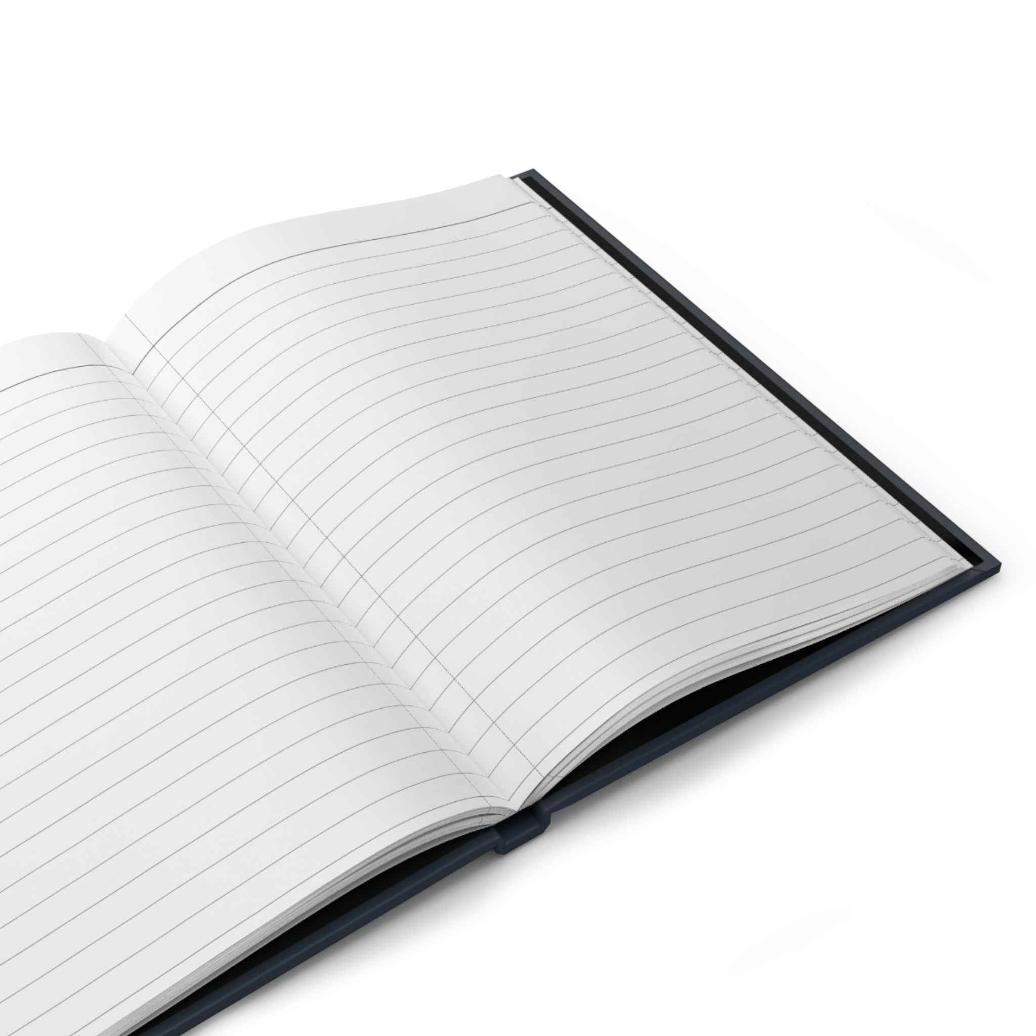 Powered by Caffeine Journal - Funny Coffee Notebook | Minimalist Writing Gift - US Version - Atlas Briefly