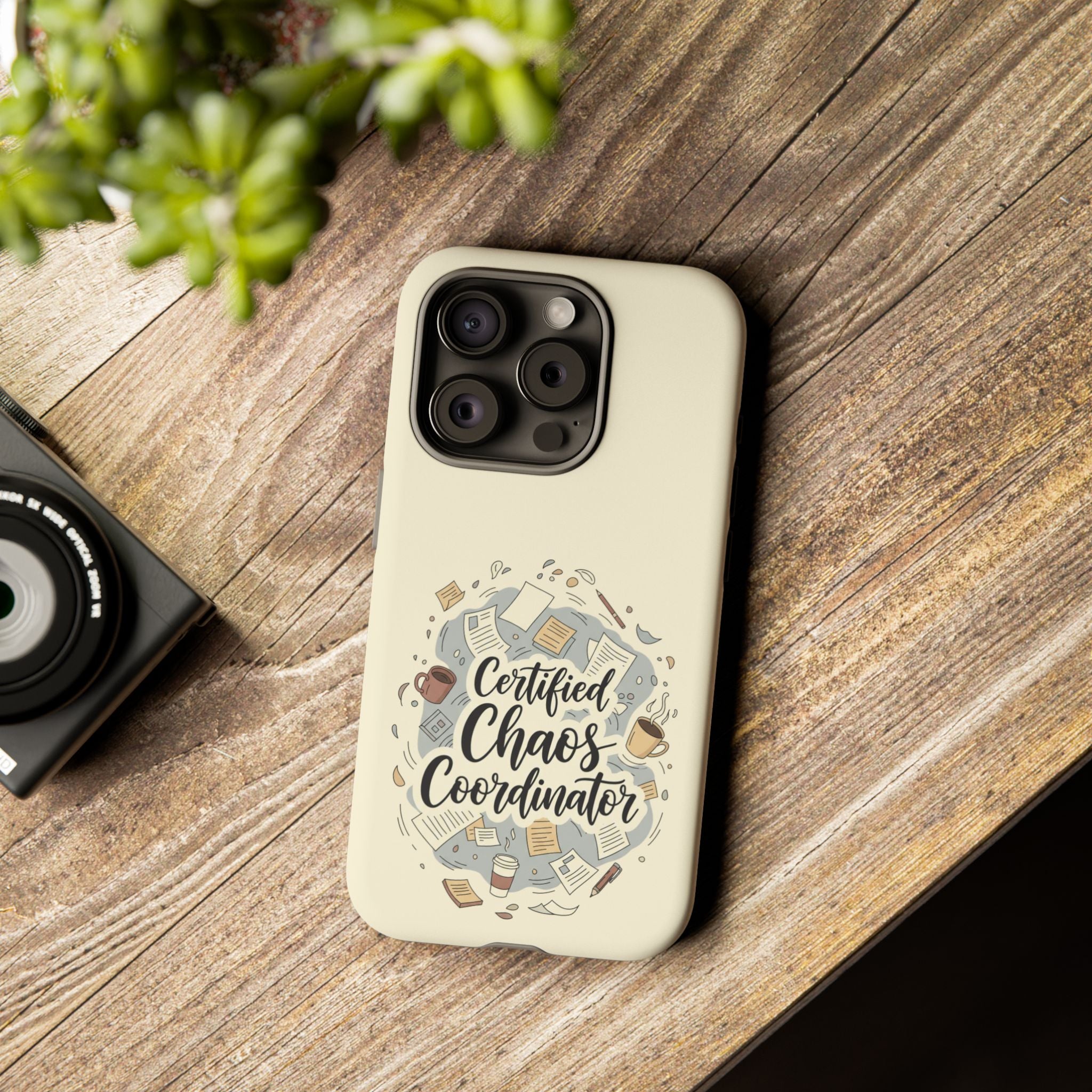 Certified Chaos Coordinator Phone Case - Funny Mom Teacher Mobile Cover | Organized Chaos Gift - Atlas Briefly