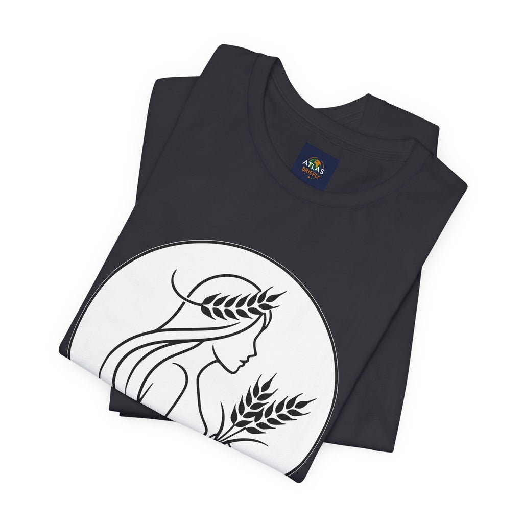 Virgo Zodiac Tee - Minimalist Black and White Unisex T-Shirt