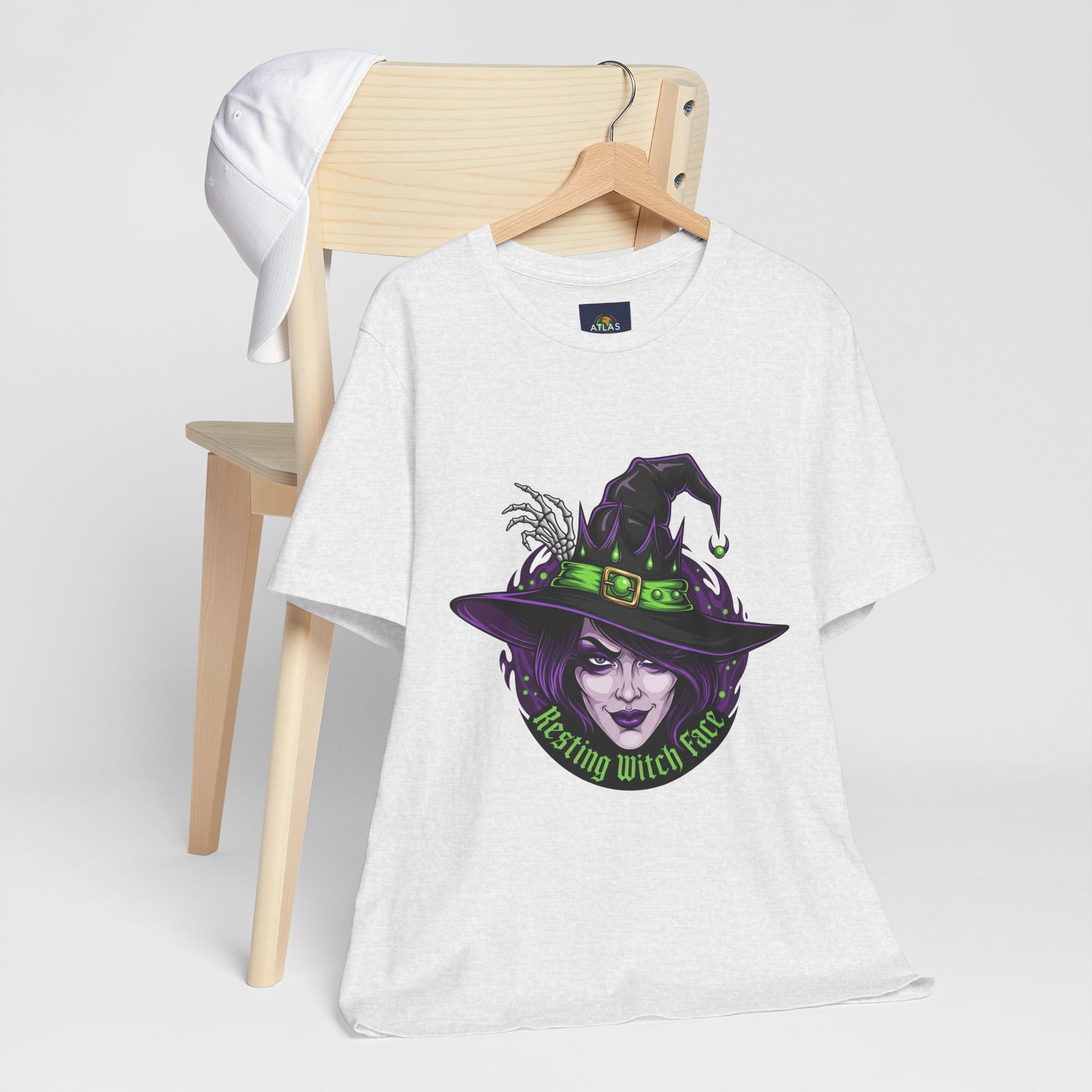 Resting Witch Face Halloween T-Shirt - Funny Witch Tee for Women & Men | Halloween Graphic Shirt - Atlas Briefly