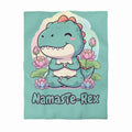 NamasTe-Rex Duvet Cover - Yoga Dinosaur Bedding for a Playful Bedroom - Atlas Briefly