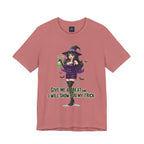 Sexy Witch Halloween T-Shirt - Flirty Witch Costume Tee | Trick or Treat Halloween Shirt - Atlas Briefly