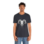 Aries Horoscope Tee - Unisex Black and White Minimal Design