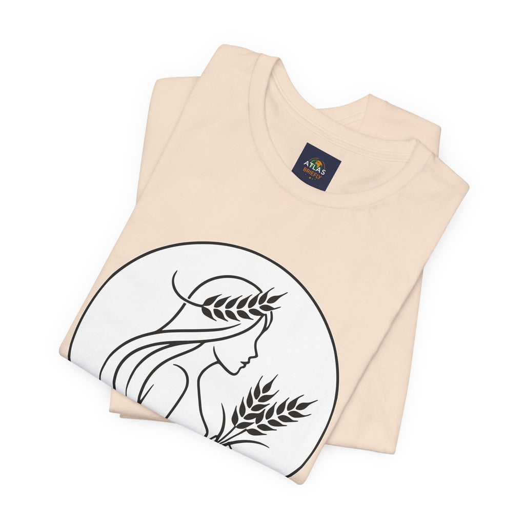Virgo Zodiac Tee - Minimalist Black and White Unisex T-Shirt