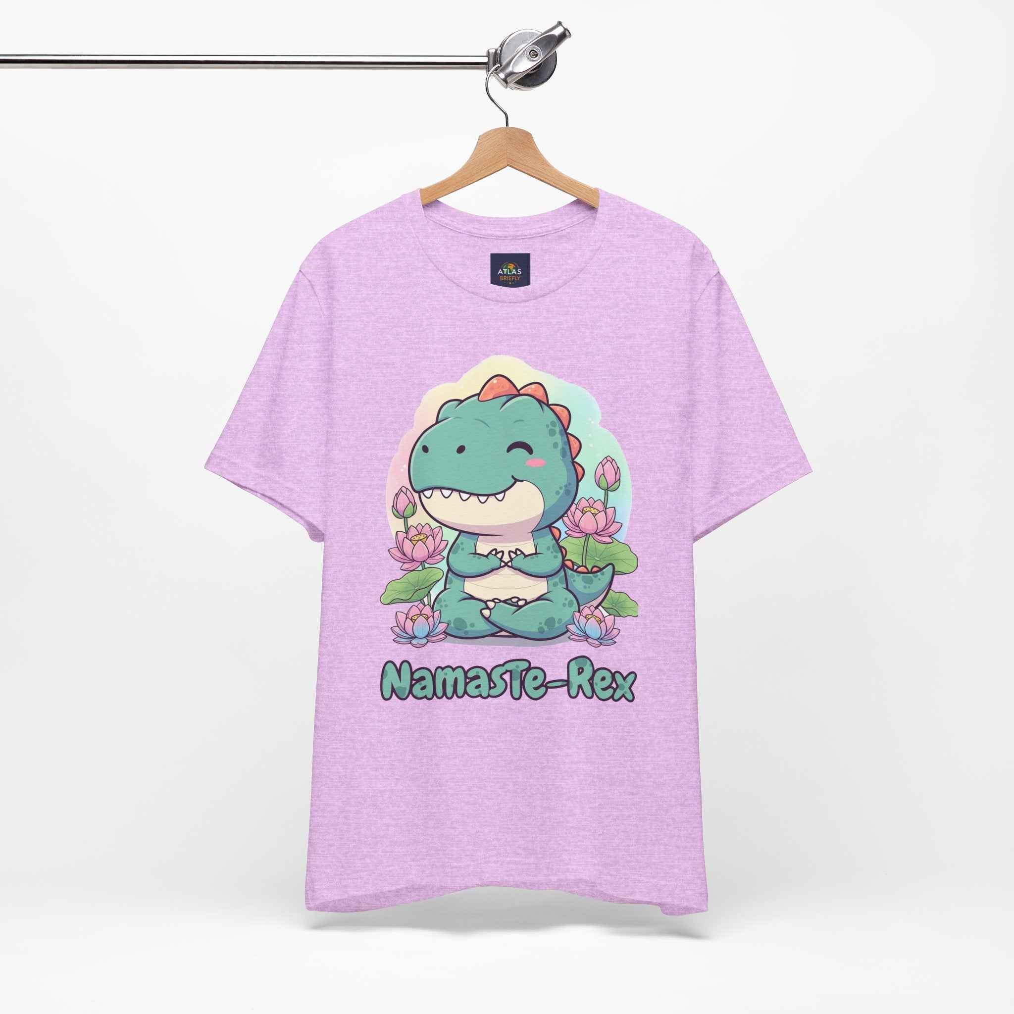 NamasTe-Rex T-Shirt - Yoga Dinosaur Tee - Atlas Briefly