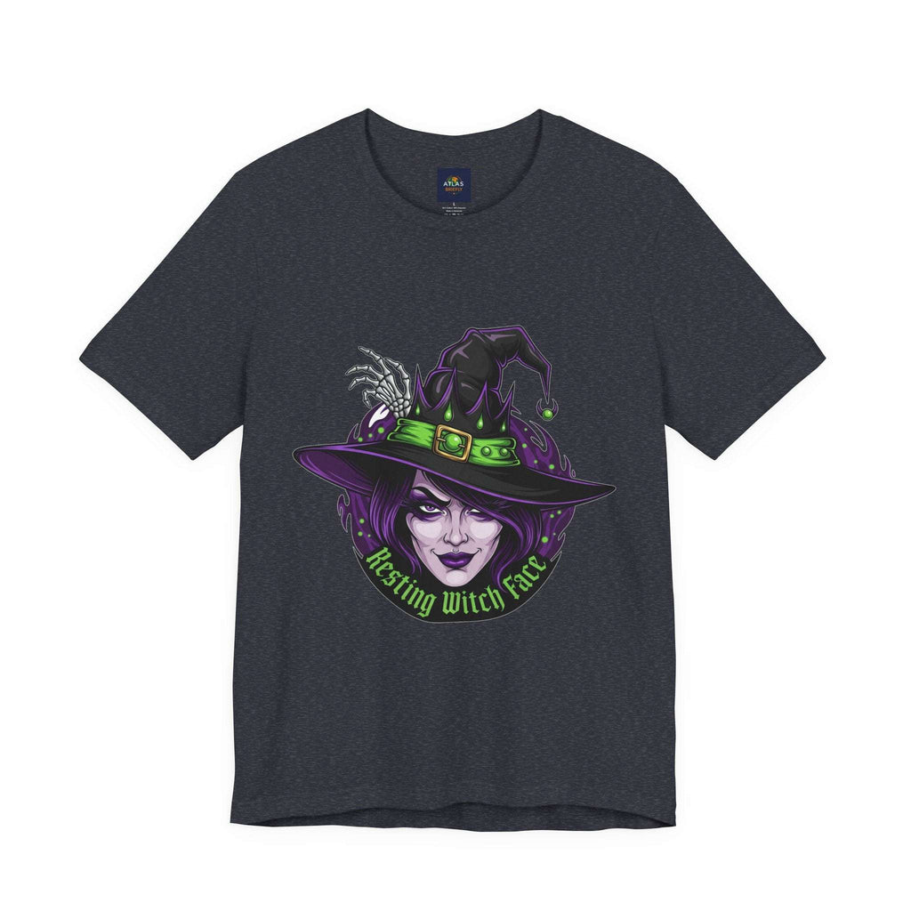 Resting Witch Face Halloween T-Shirt - Funny Witch Tee for Women & Men | Halloween Graphic Shirt - Atlas Briefly