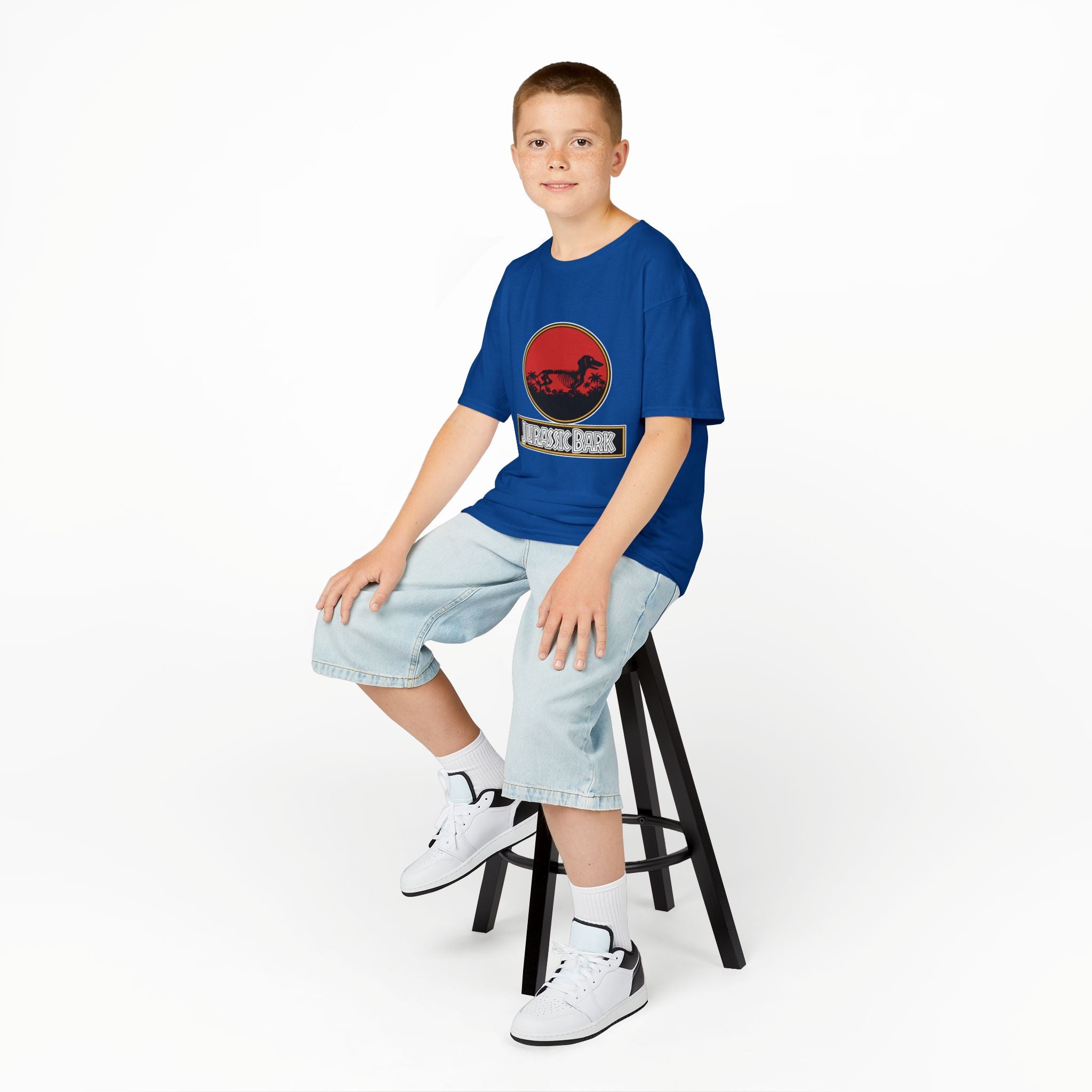 Kids Dachshund T-Shirt - Jurassic Bark Wiener Dog Tee