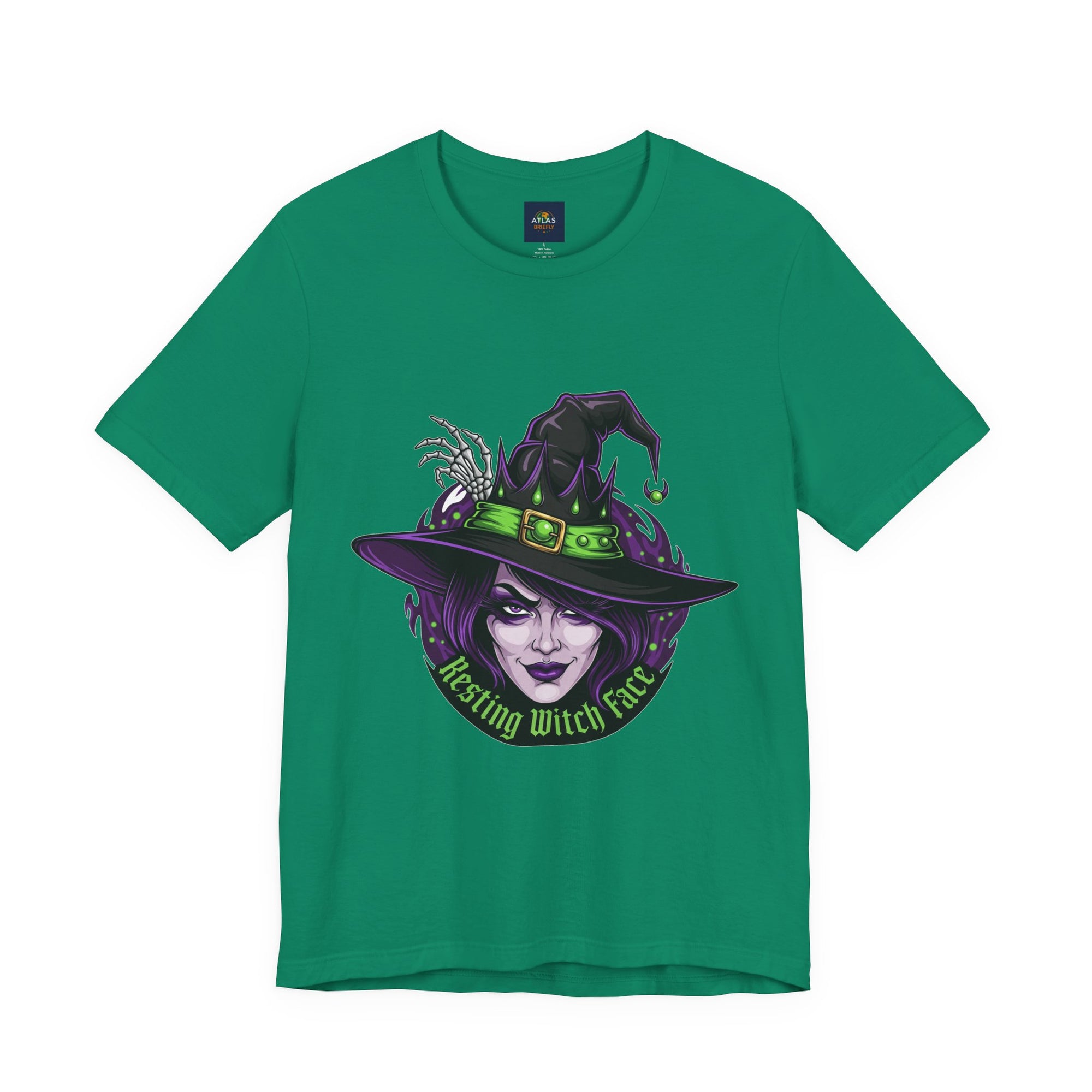 Resting Witch Face Halloween T-Shirt - Funny Witch Tee for Women & Men | Halloween Graphic Shirt - Atlas Briefly