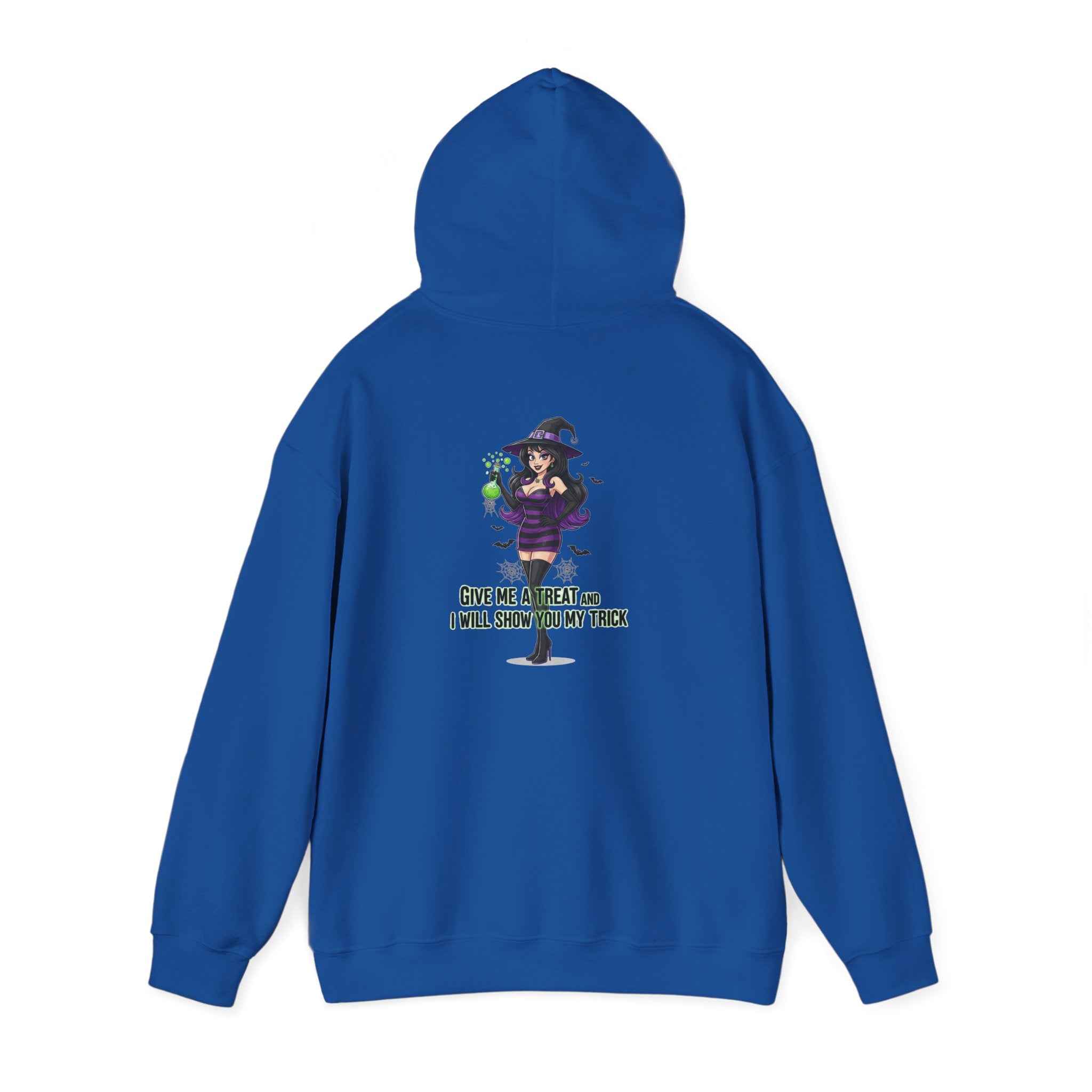 Sexy Witch Hoodie - Flirty Witch Costume Sweatshirt for Halloween Trick or Treat - Atlas Briefly