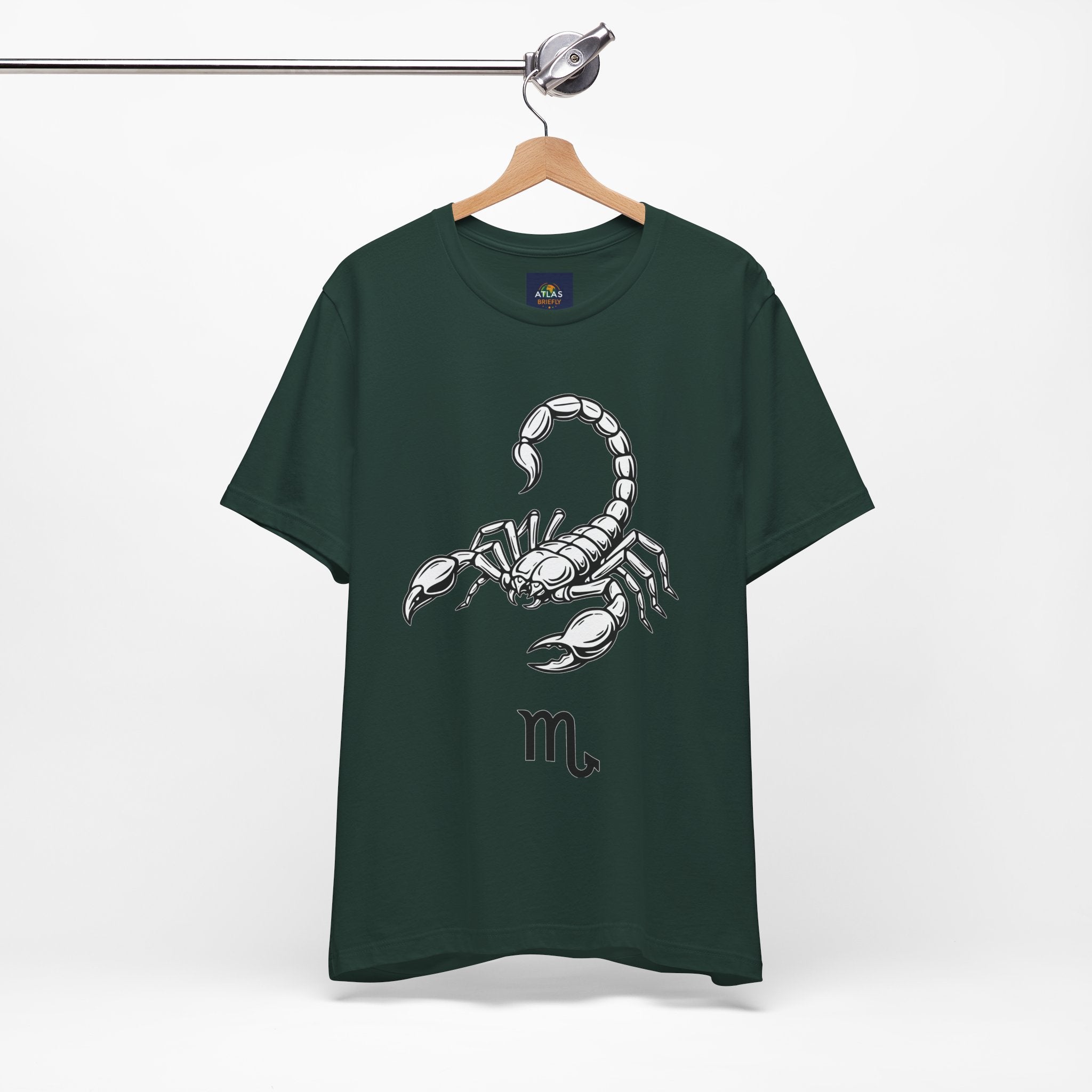Scorpio Zodiac Tee - Unisex Minimalist Black and White Design
