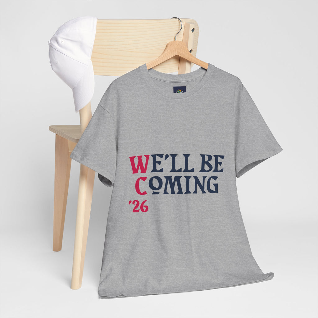 "We'll Be Coming '26" Scotland World Cup T-Shirt | Premium Tartan Army Fan Gear