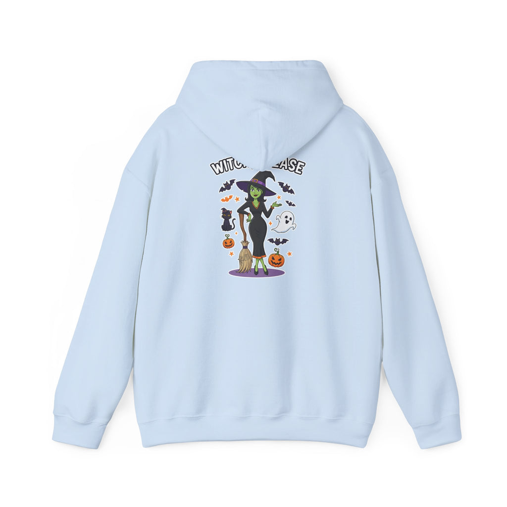 Witch Please Halloween Hoodie - Sassy Witch Sweatshirt with Pumpkin & Ghost Design | Halloween Apparel - Atlas Briefly