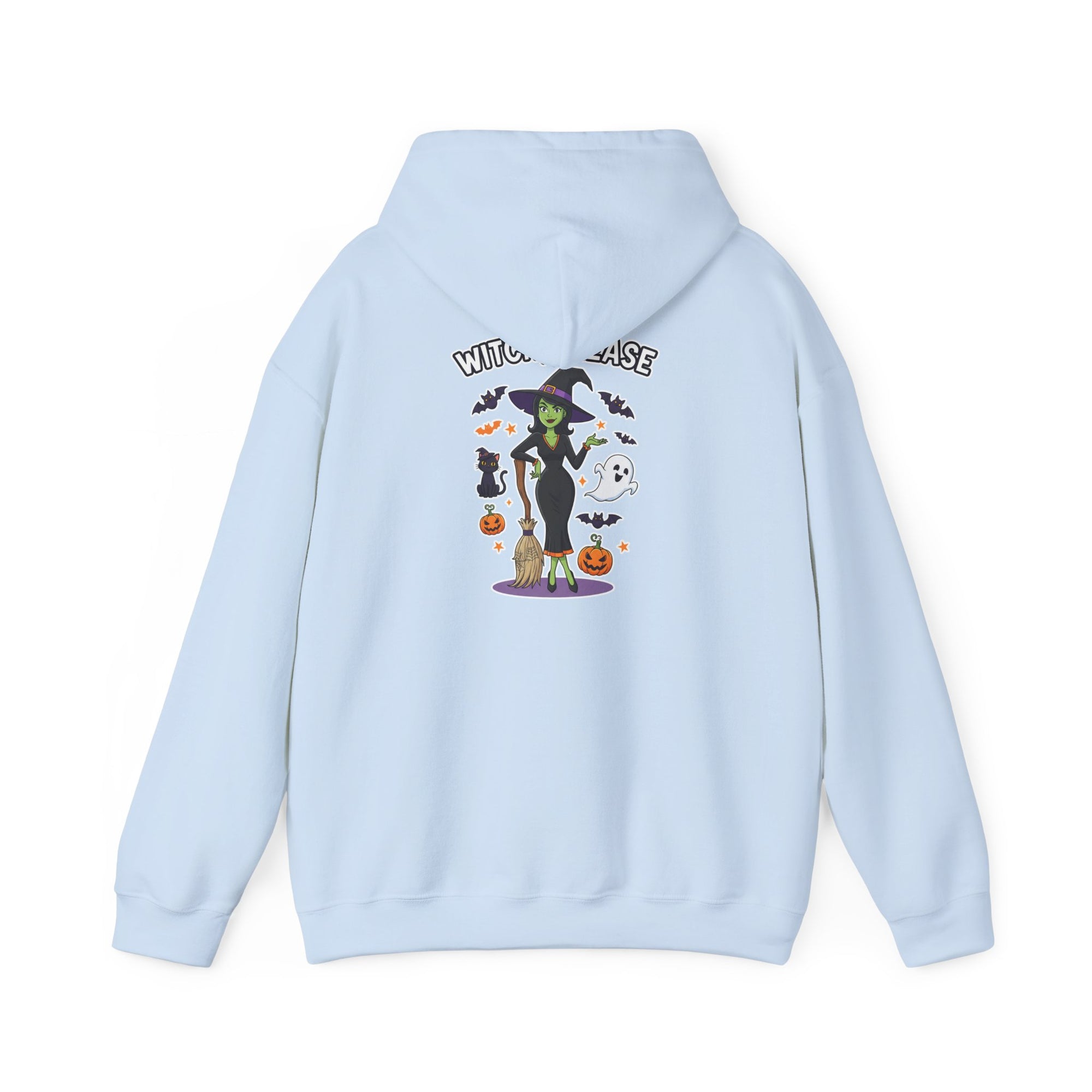 Witch Please Halloween Hoodie - Sassy Witch Sweatshirt with Pumpkin & Ghost Design | Halloween Apparel - Atlas Briefly
