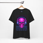 Neon Skull Synthwave Tee - Atlas Briefly