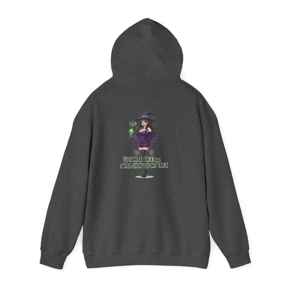 Sexy Witch Halloween Hoodie - Flirty Witch Costume Sweatshirt | Trick or Treat Halloween Apparel - Atlas Briefly